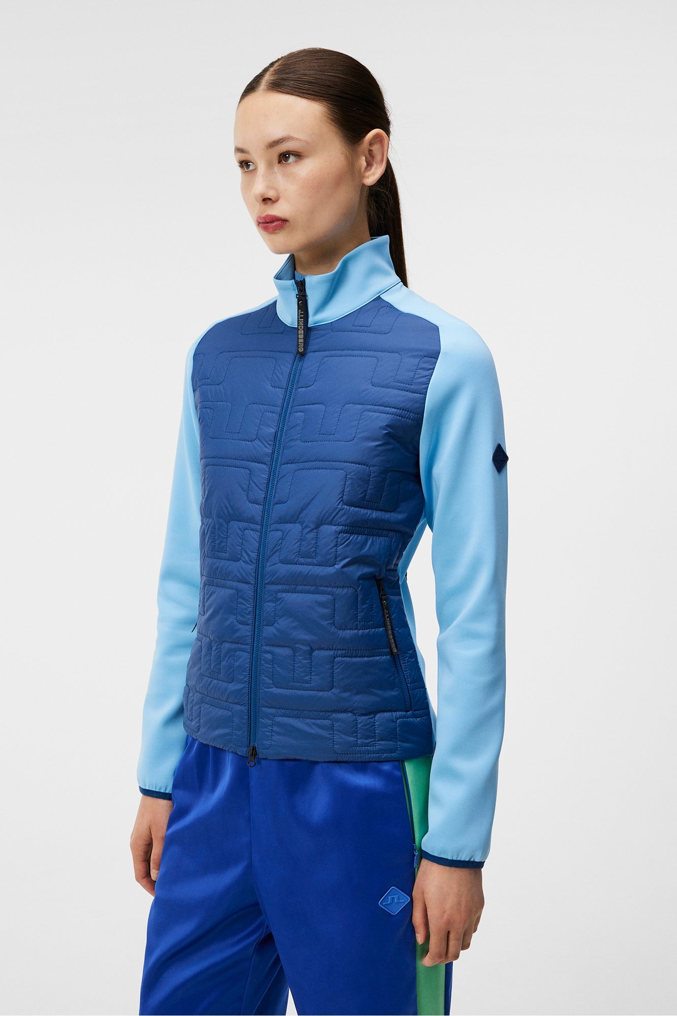 Women | Quilt Hybrid Jacket | Estate Blue