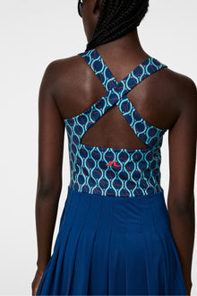 Women | Rachel Print Dress | Racket Fade Estate