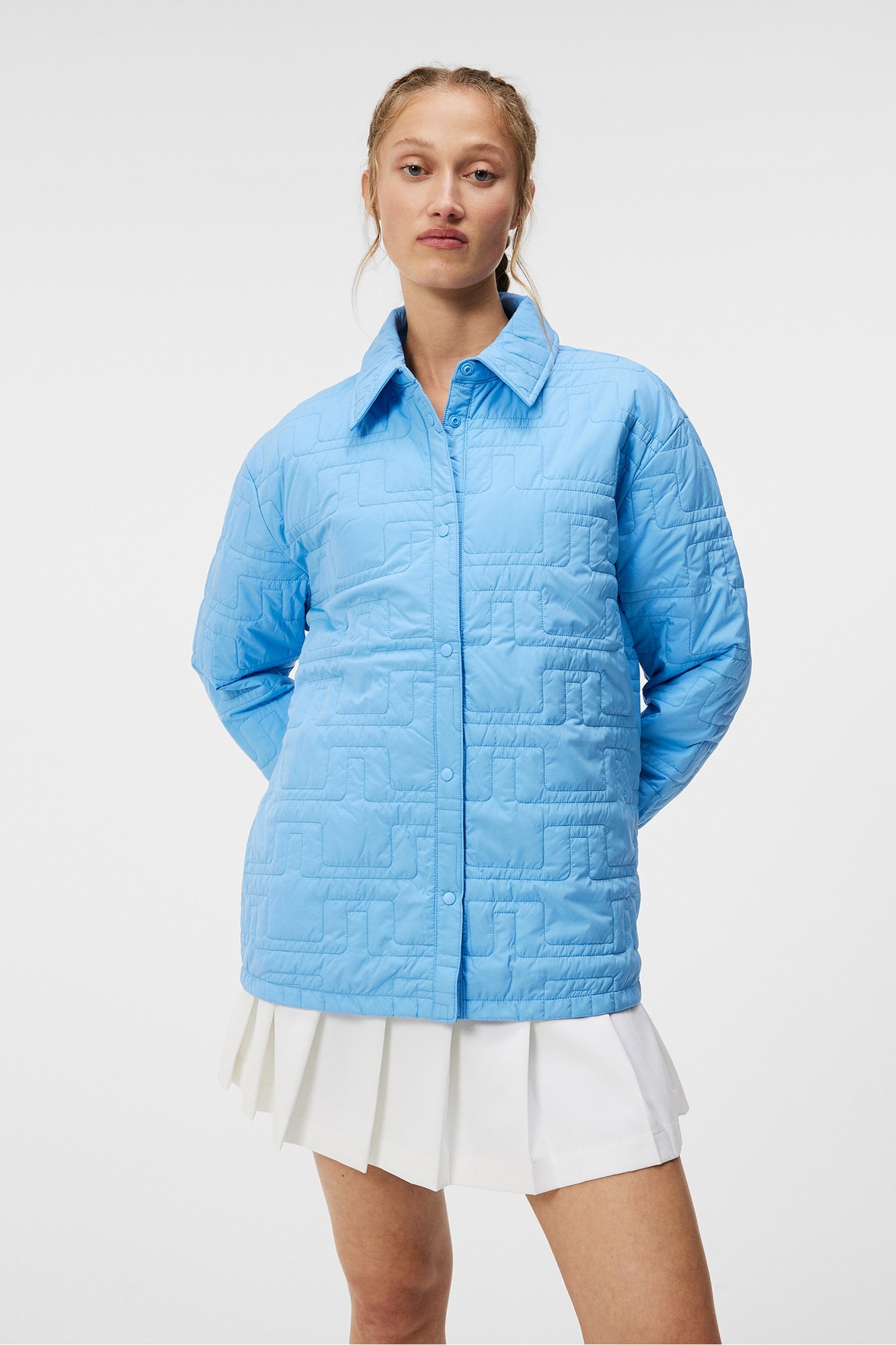 Women | Rose Padded Shirt | Little Boy Blue