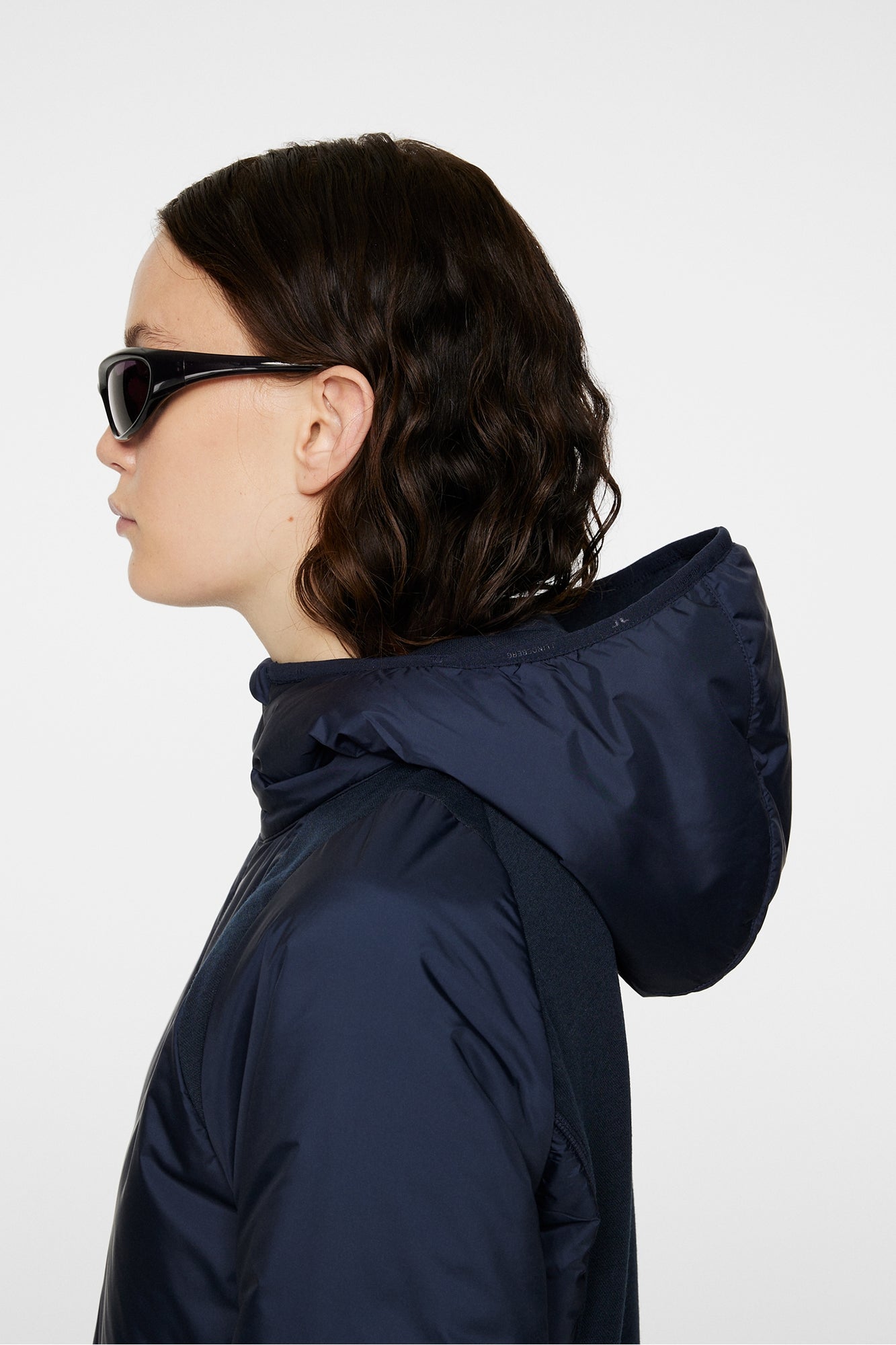 Women | Shona Hybrid Hood Jacket | JL Navy