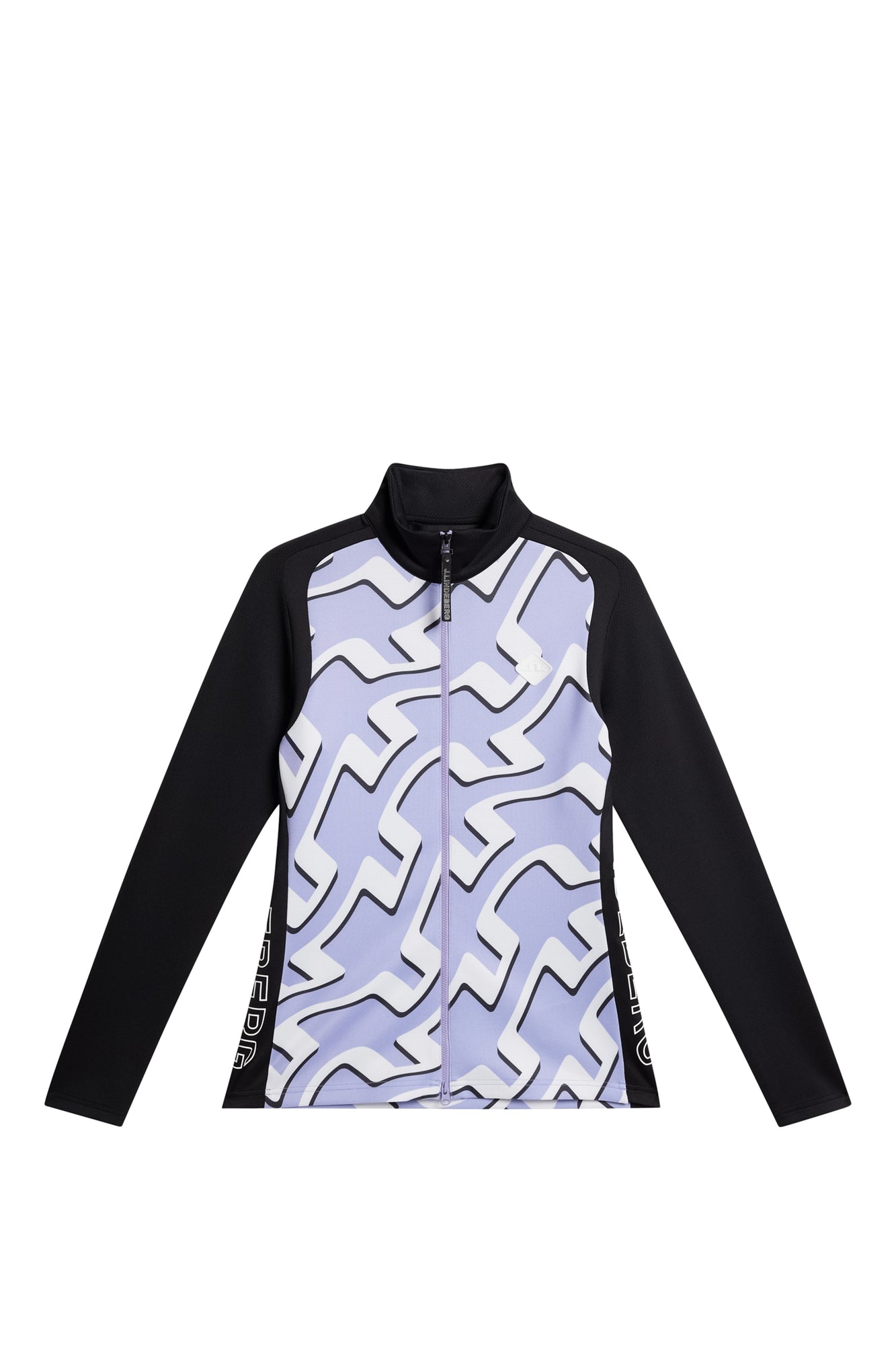 Women | Solar Print Full Zip Mid Layer | Bridge Wave Sweet Lavender