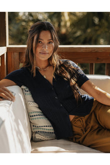 Women | Sutton Fine Gauge Top | Navy