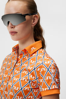 Women | Tour Tech Print Polo | Exuberance Diamond