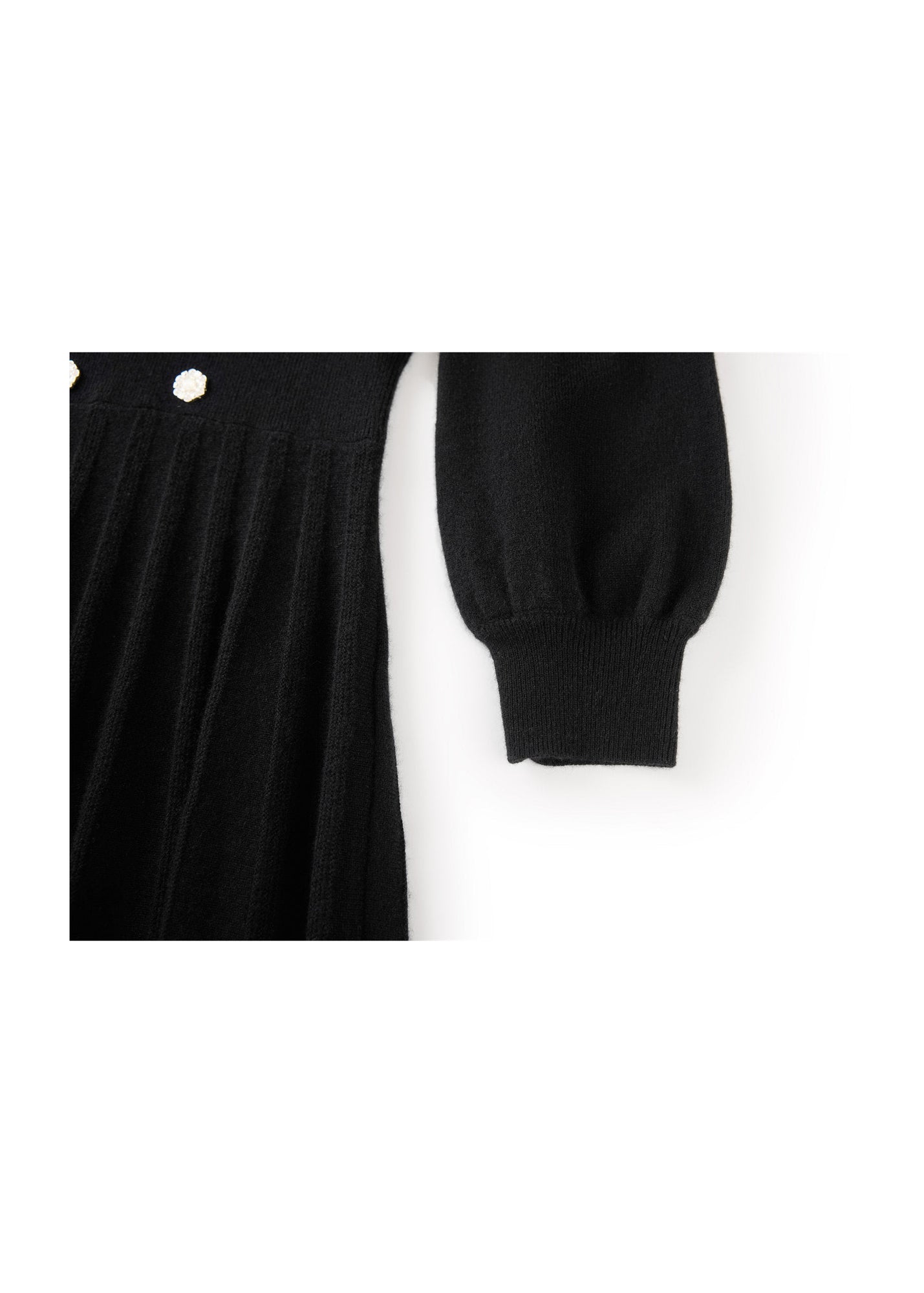 Wool Cashmere Dress | Black