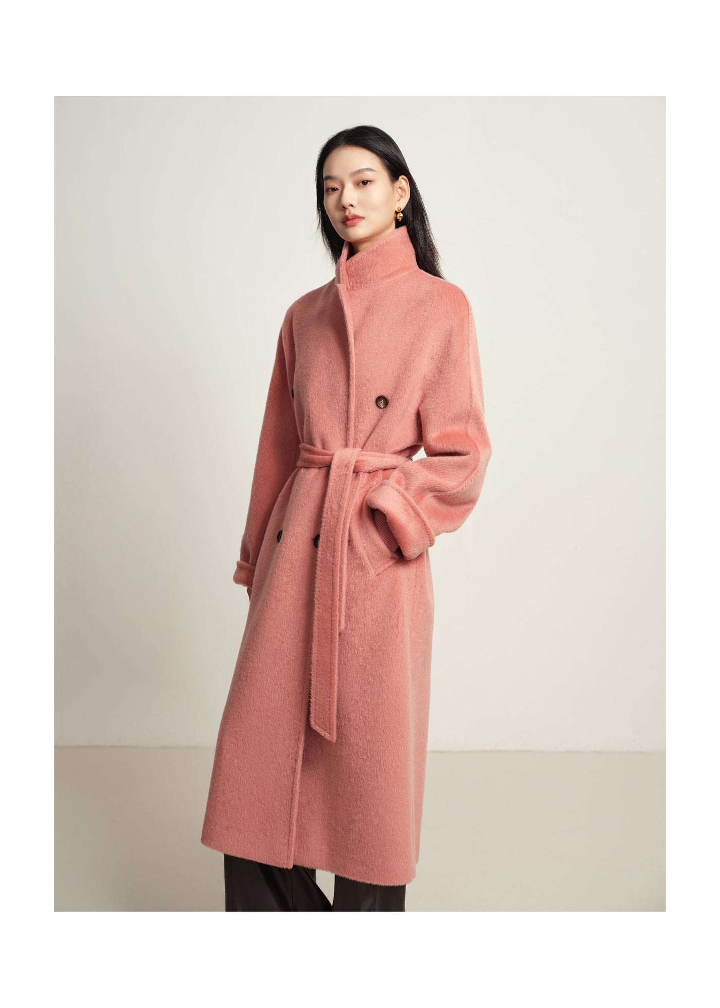 Wool Coat | Pink