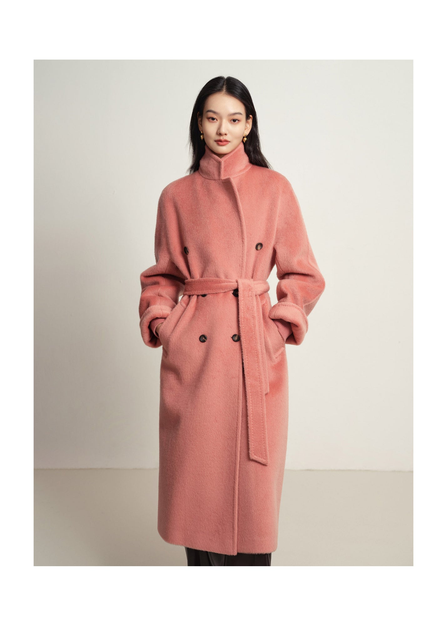 Wool Coat | Pink