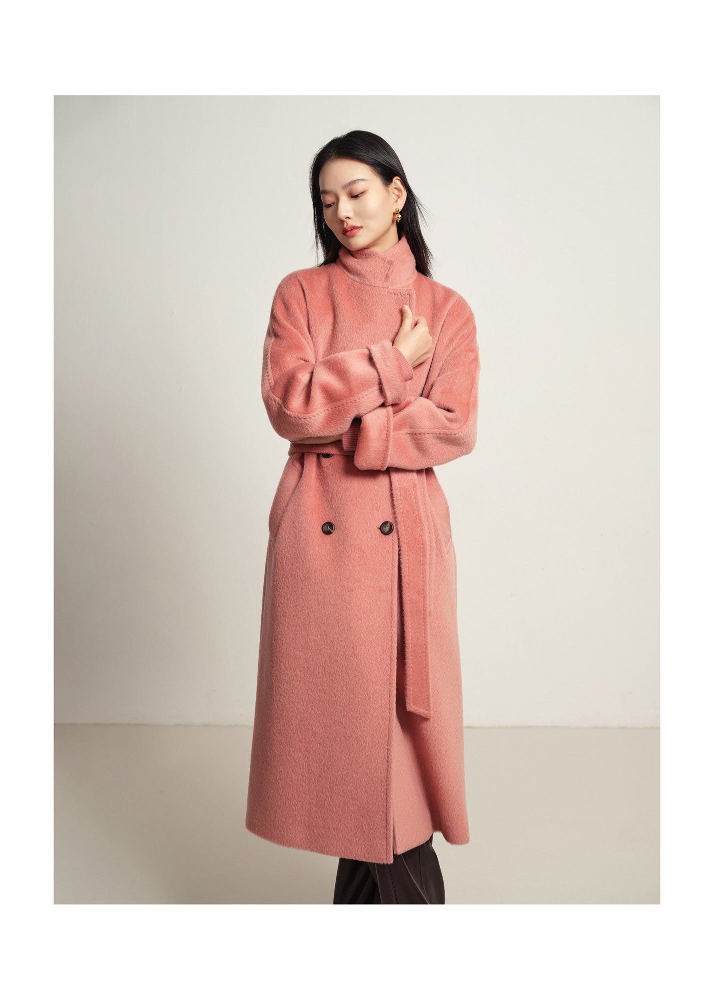 Wool Coat | Pink
