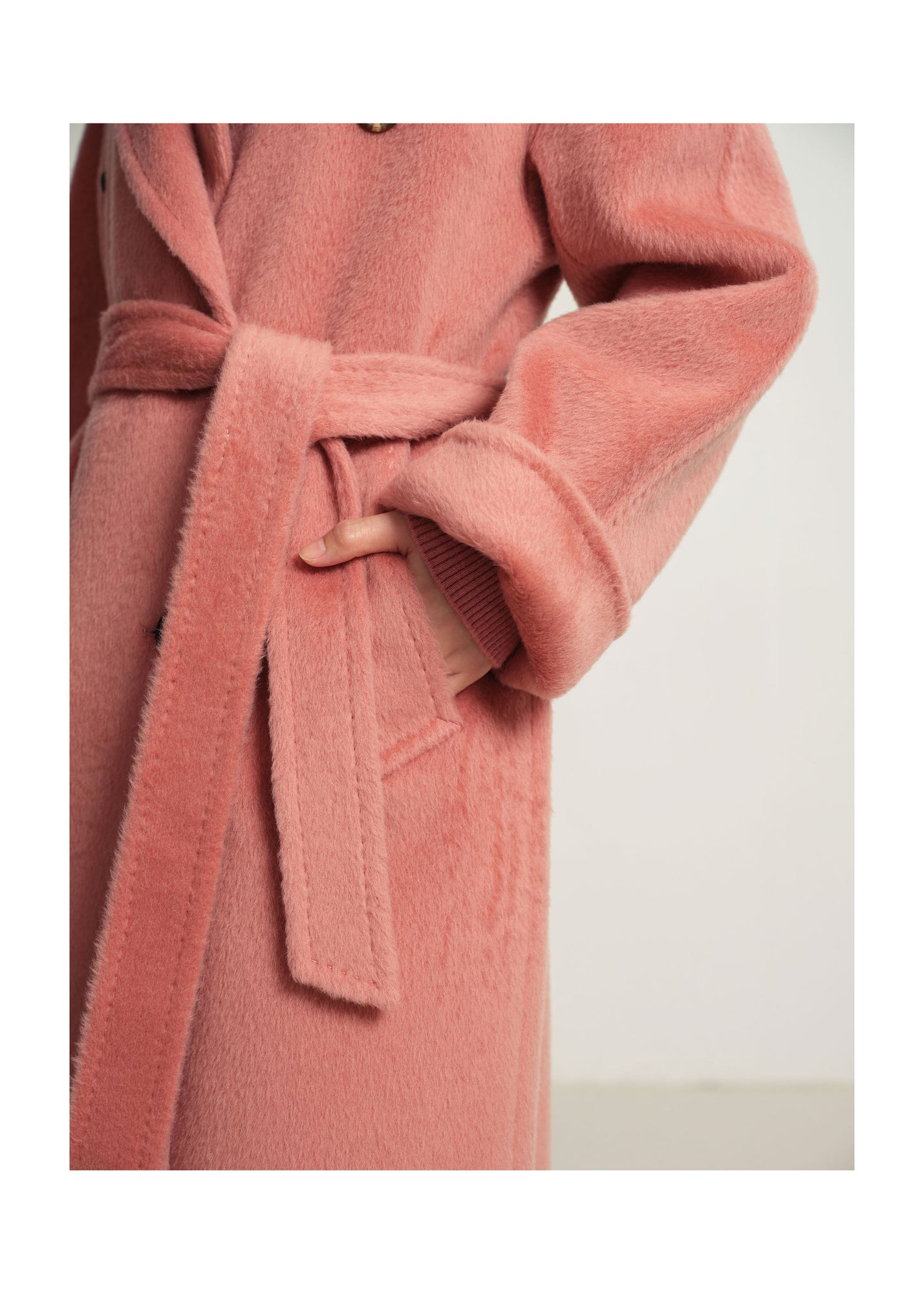Wool Coat | Pink
