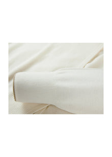 Wool Knit Cardigan | White