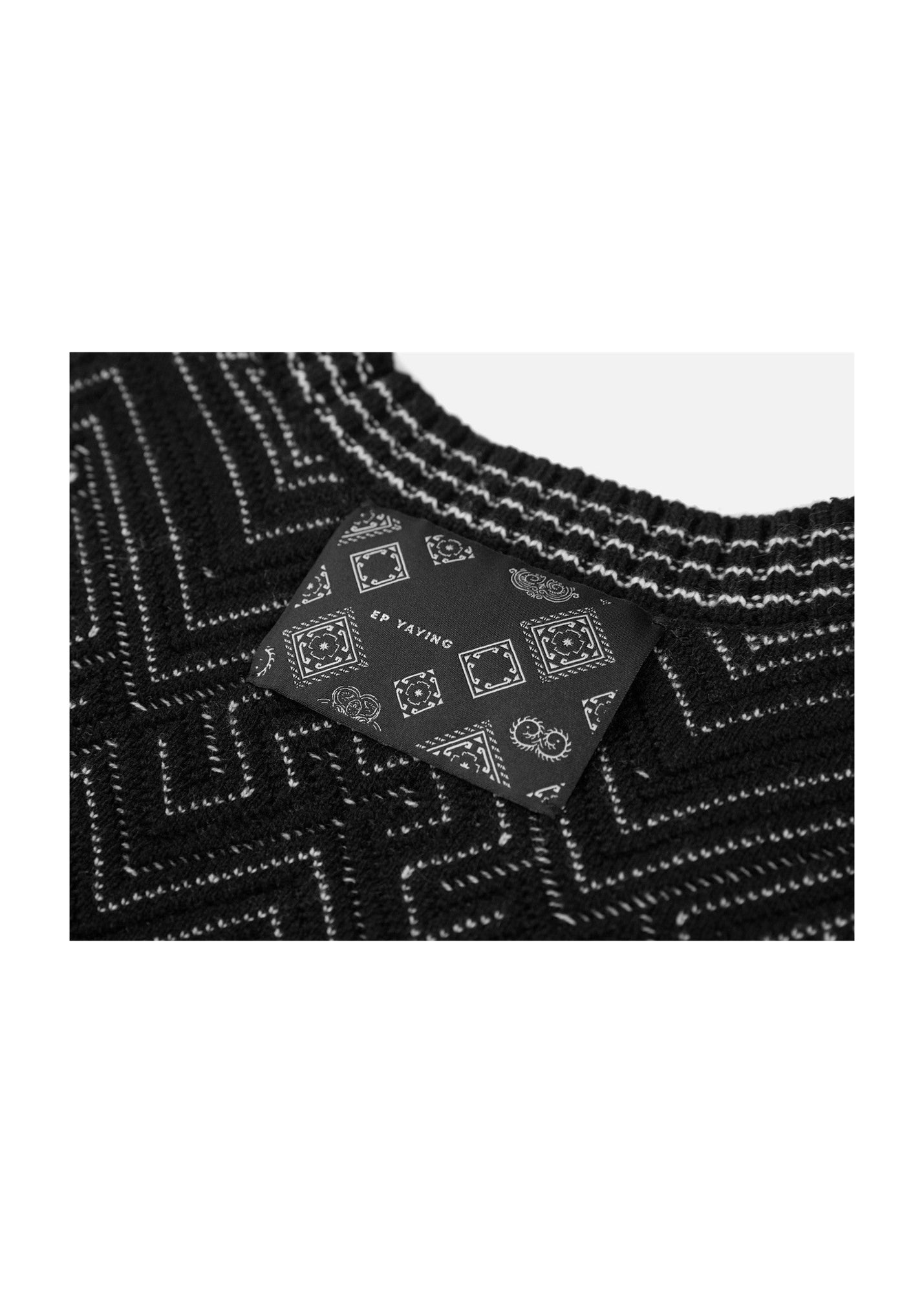 Wool Knit Vest | Black