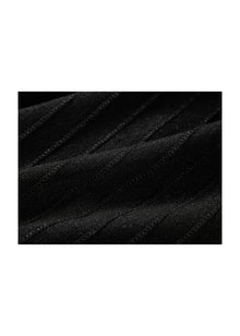 Wrap-Style Knit Top | Black