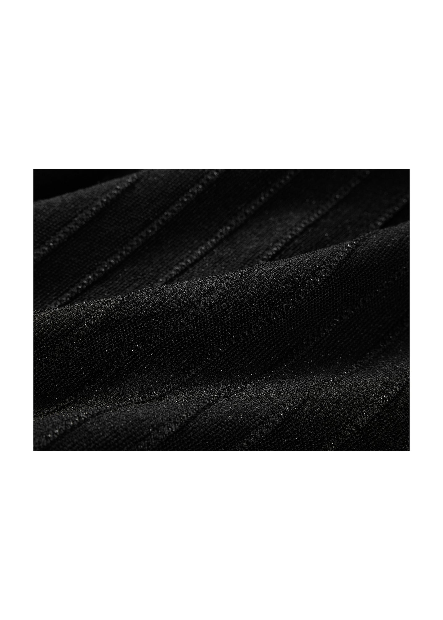 Wrap-Style Knit Top | Black
