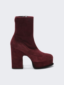 Women | Pierre Hardy | Tina Heeled Ankle Boot | Burgundy