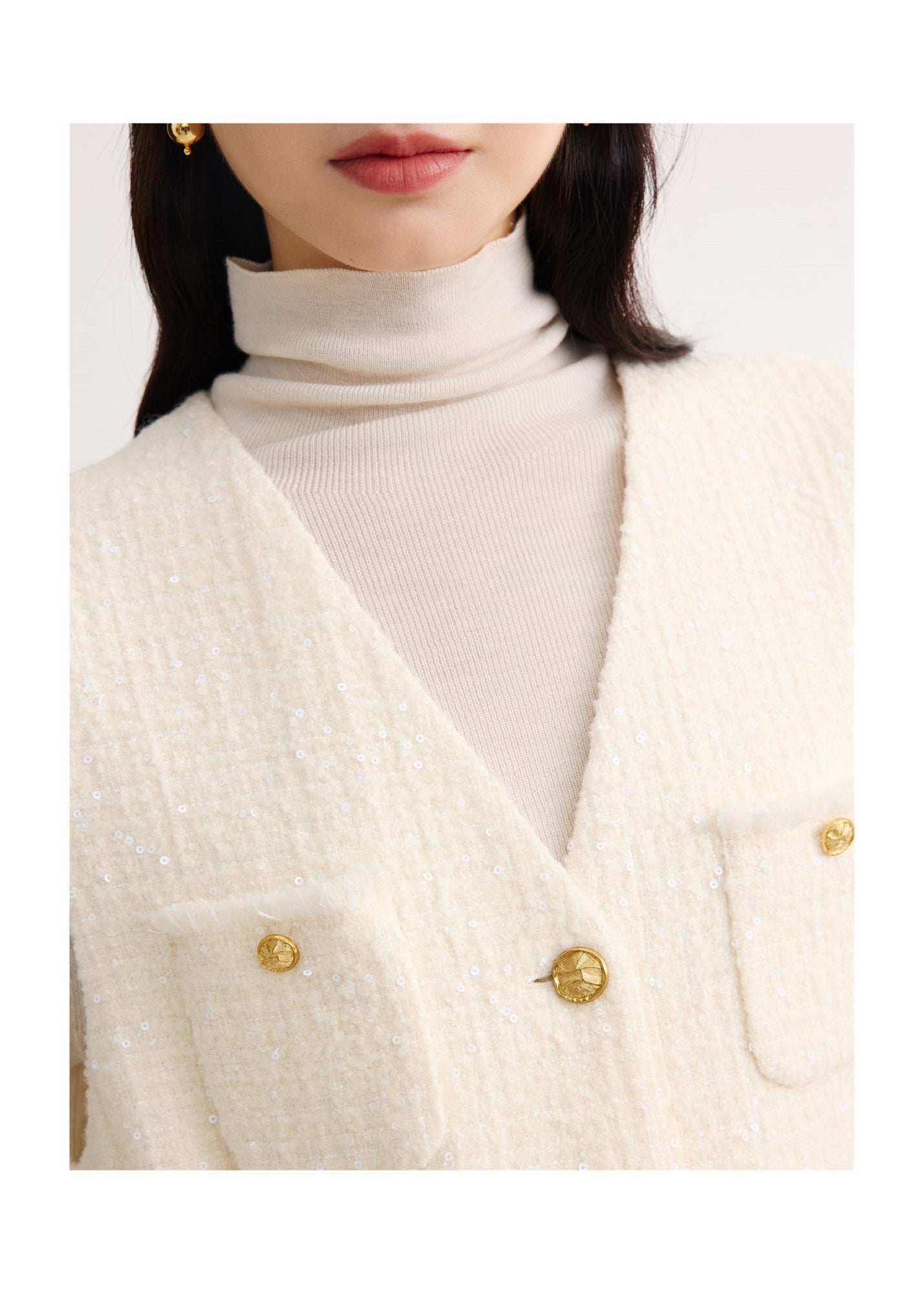 Yak Wool Vest | White