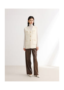 Yak Wool Vest | White