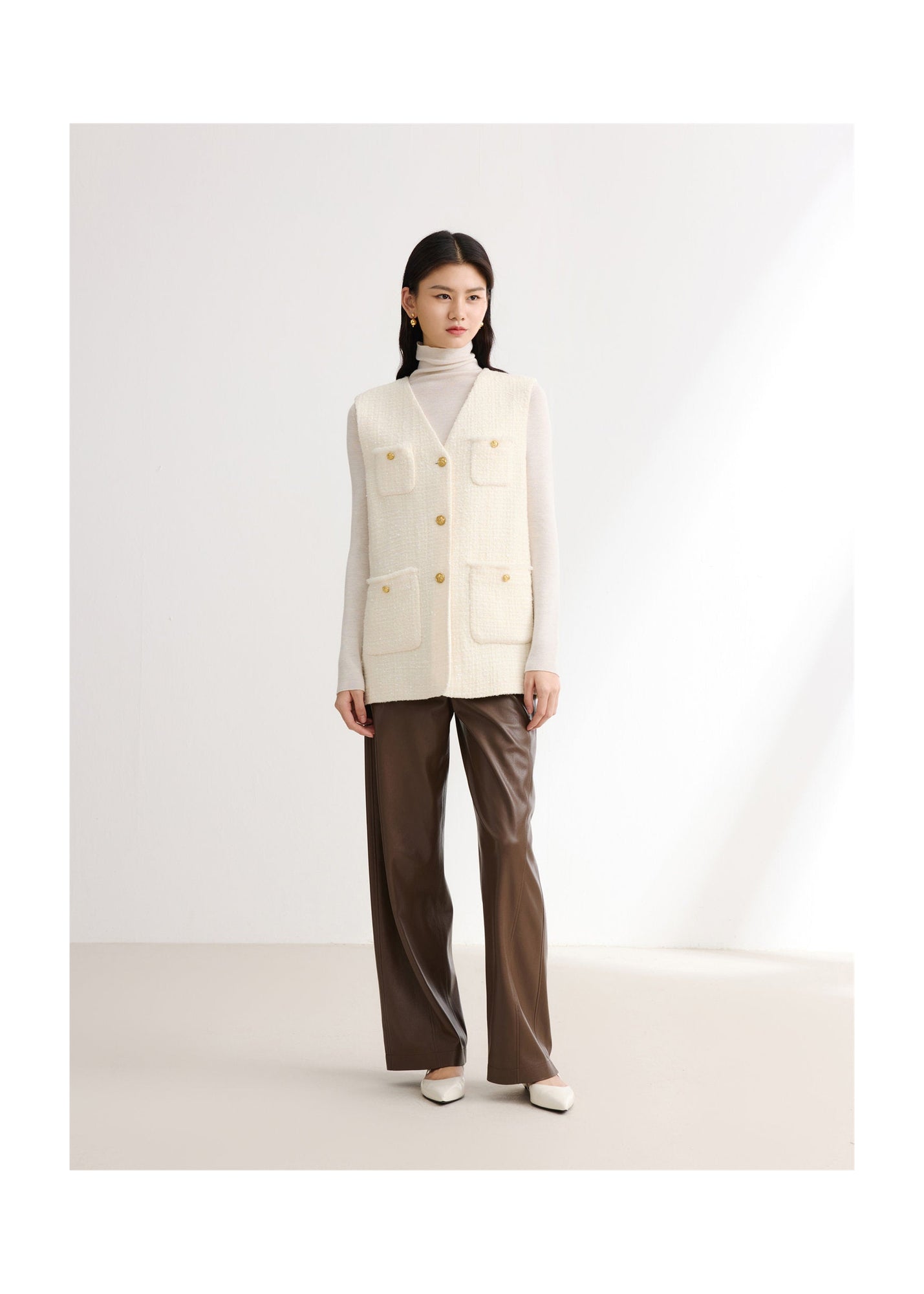 Yak Wool Vest | White