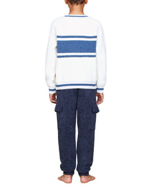 Youth | Cozychic Cotton Apres Pullover | Cream-Lakeside