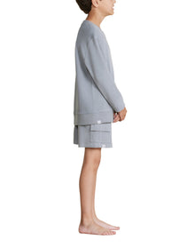 Youth | MC Brushed Fleece Cargo Short | Moonbeam