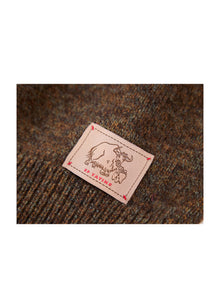 Zippered Sweater Jacket | Brown