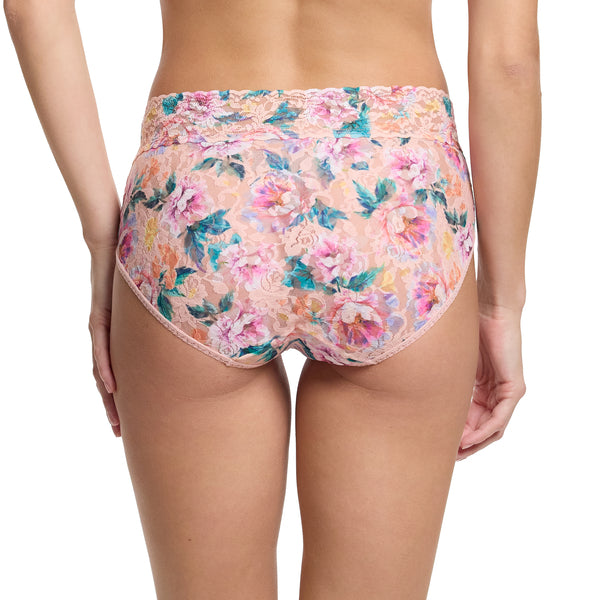 Signature Lace French Brief | Buy Myself Flowers (Peach)