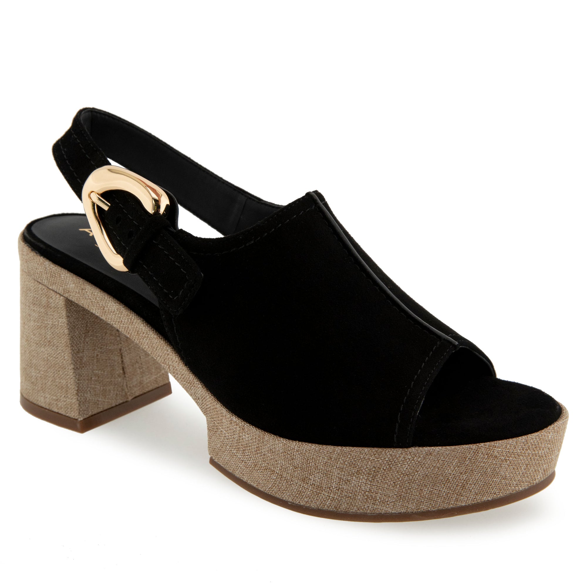 Zella Sandal Dress Platform | Black Suede