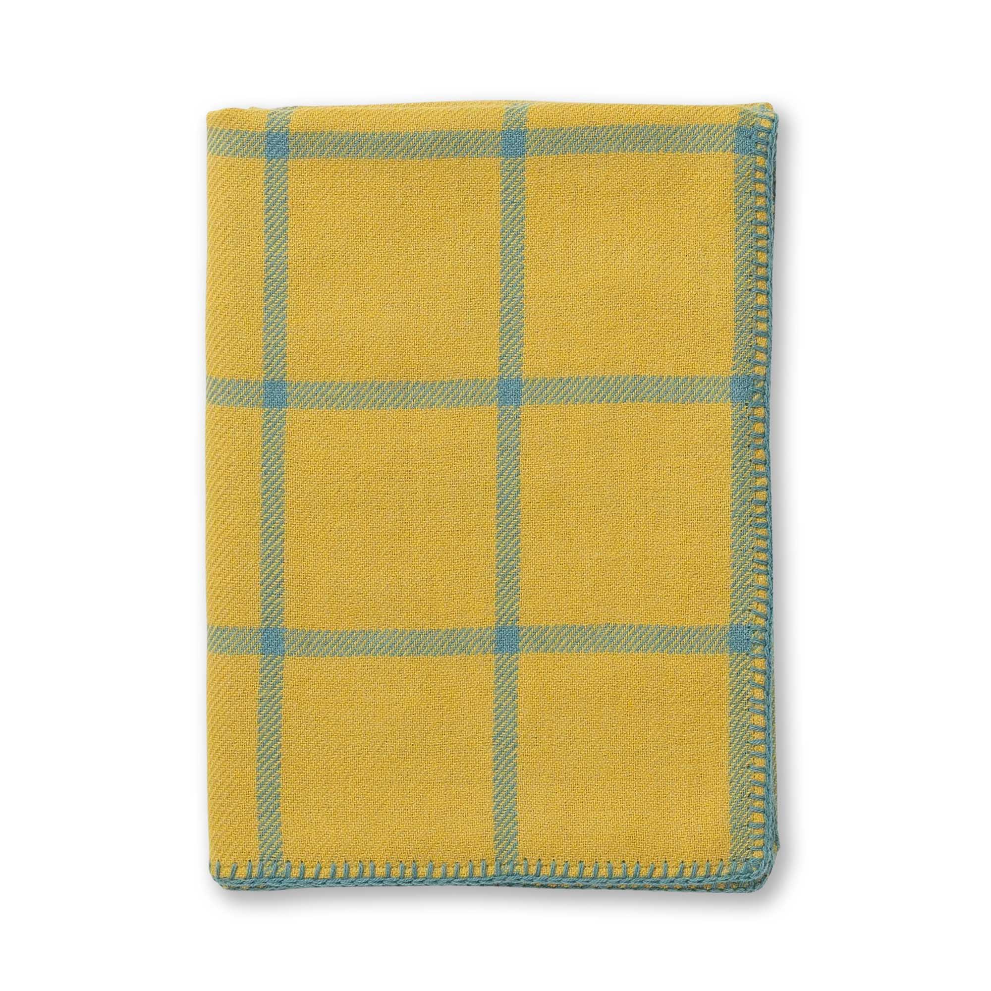 Graydon Throw | French Yellow/Teal