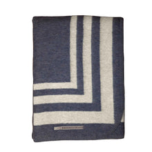 Montauk Throw | Denim Blue / Ivory