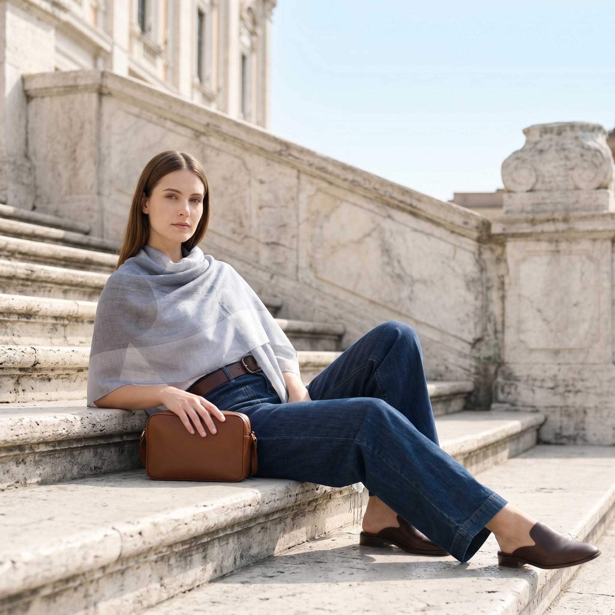 Unisex | Derby Wrap | Chambray / Denim Blue