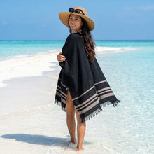 Women | Sail Kimono | Black / Taupe
