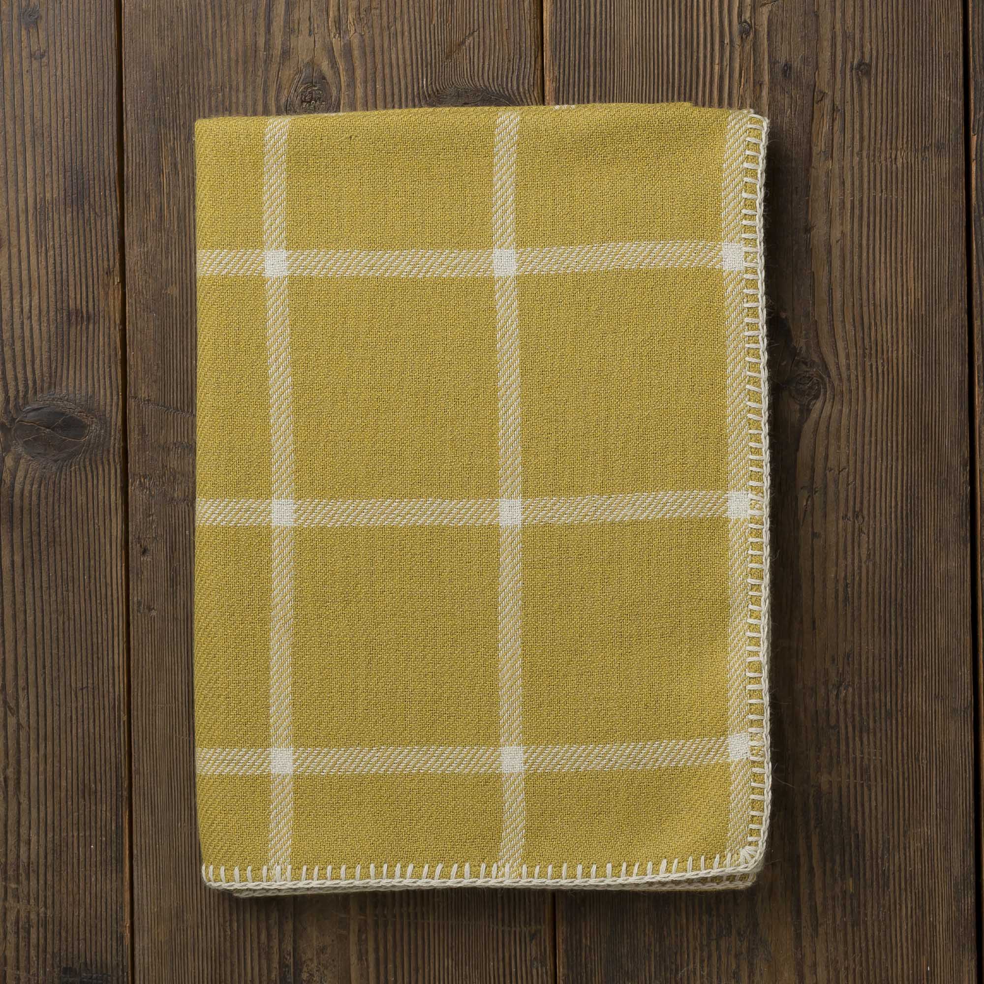 Graydon Throw | French Yellow/Ivory