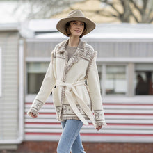 Women | Hacienda Cardigan | Ivory / Taupe