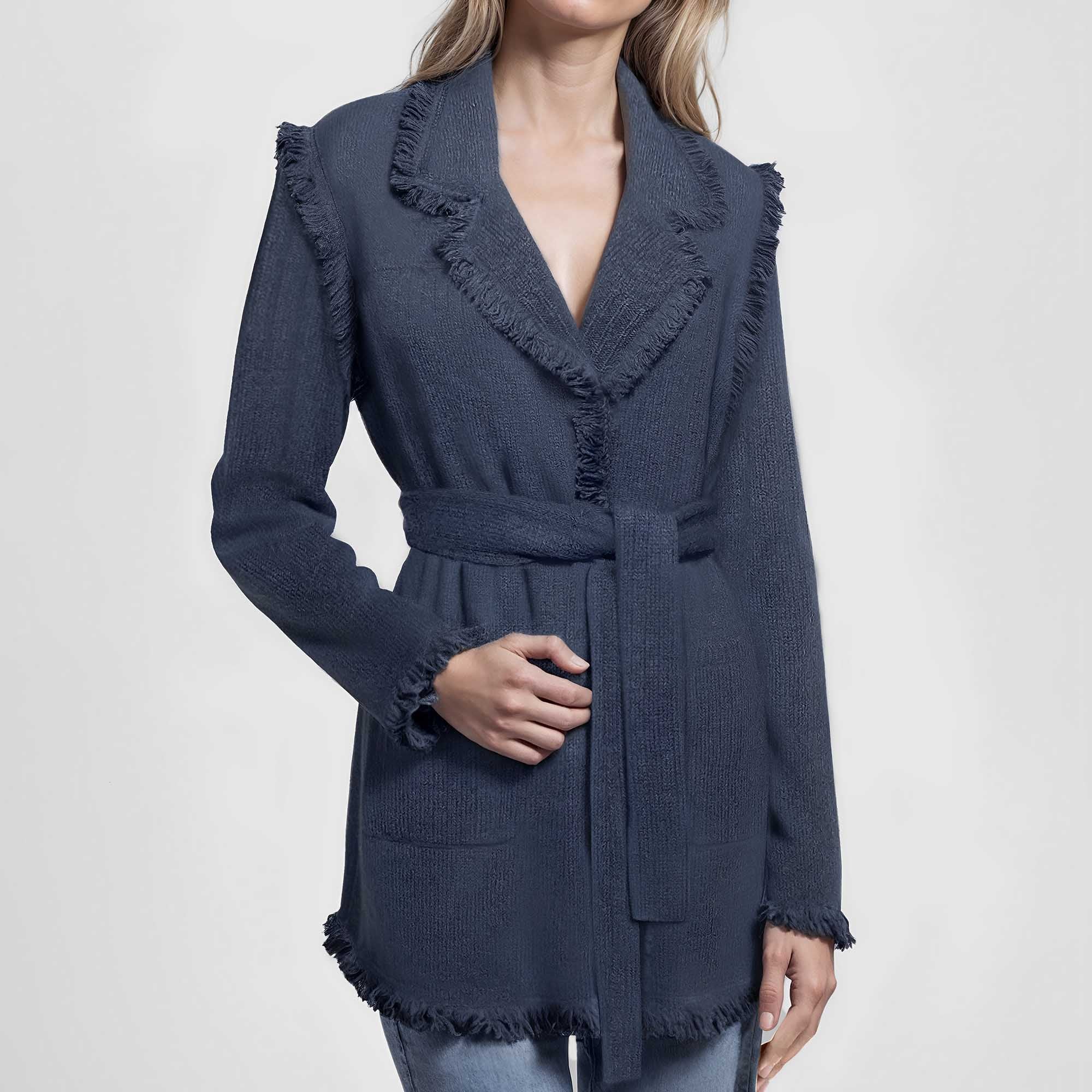 Women | Hacienda Cardigan | Denim Blue