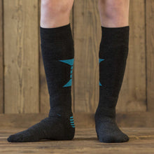 Olympus Sport Sock | Charcoal/Cyan