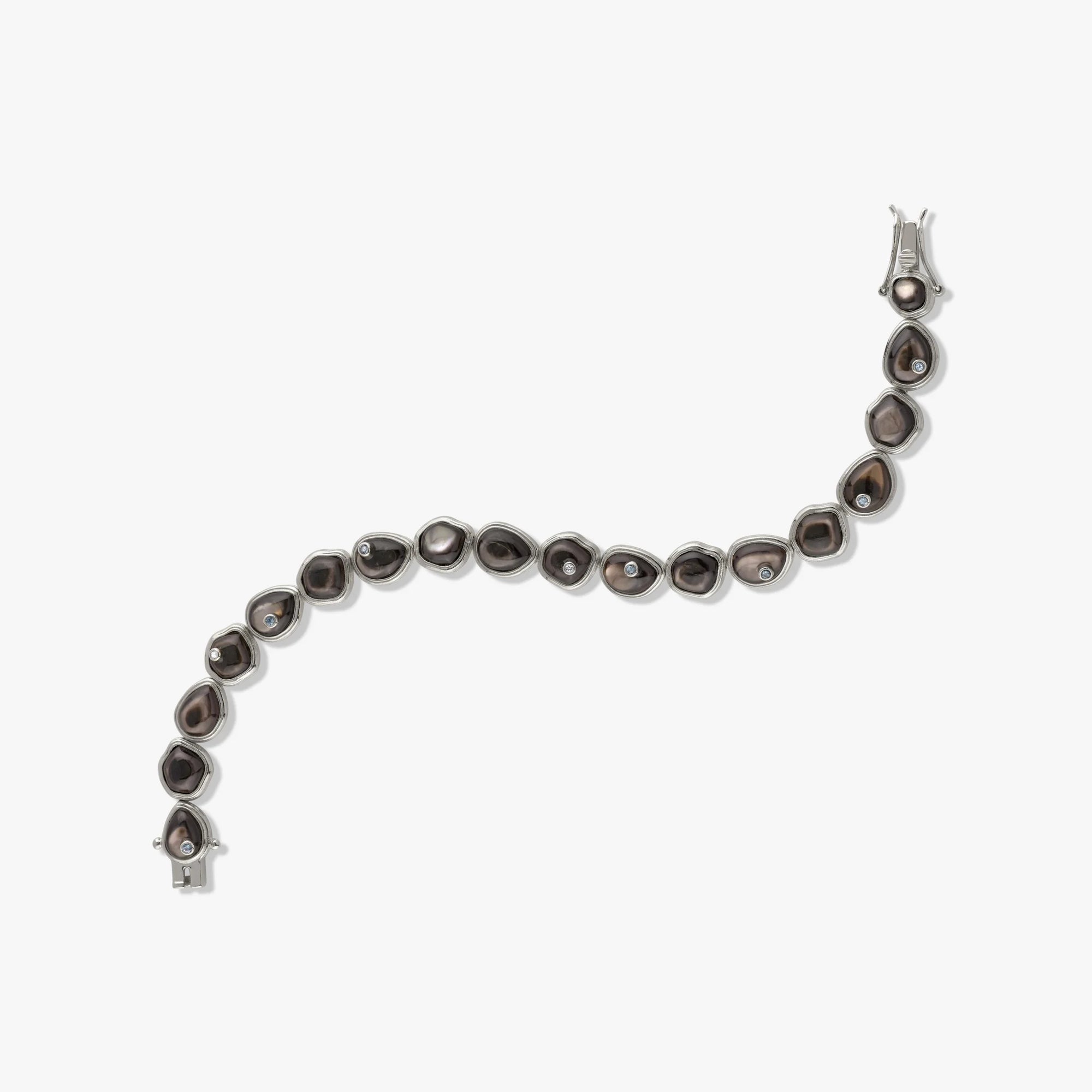 Awe Inspired Bracelets Organic Pearl Gemstone Tennis Bracelet