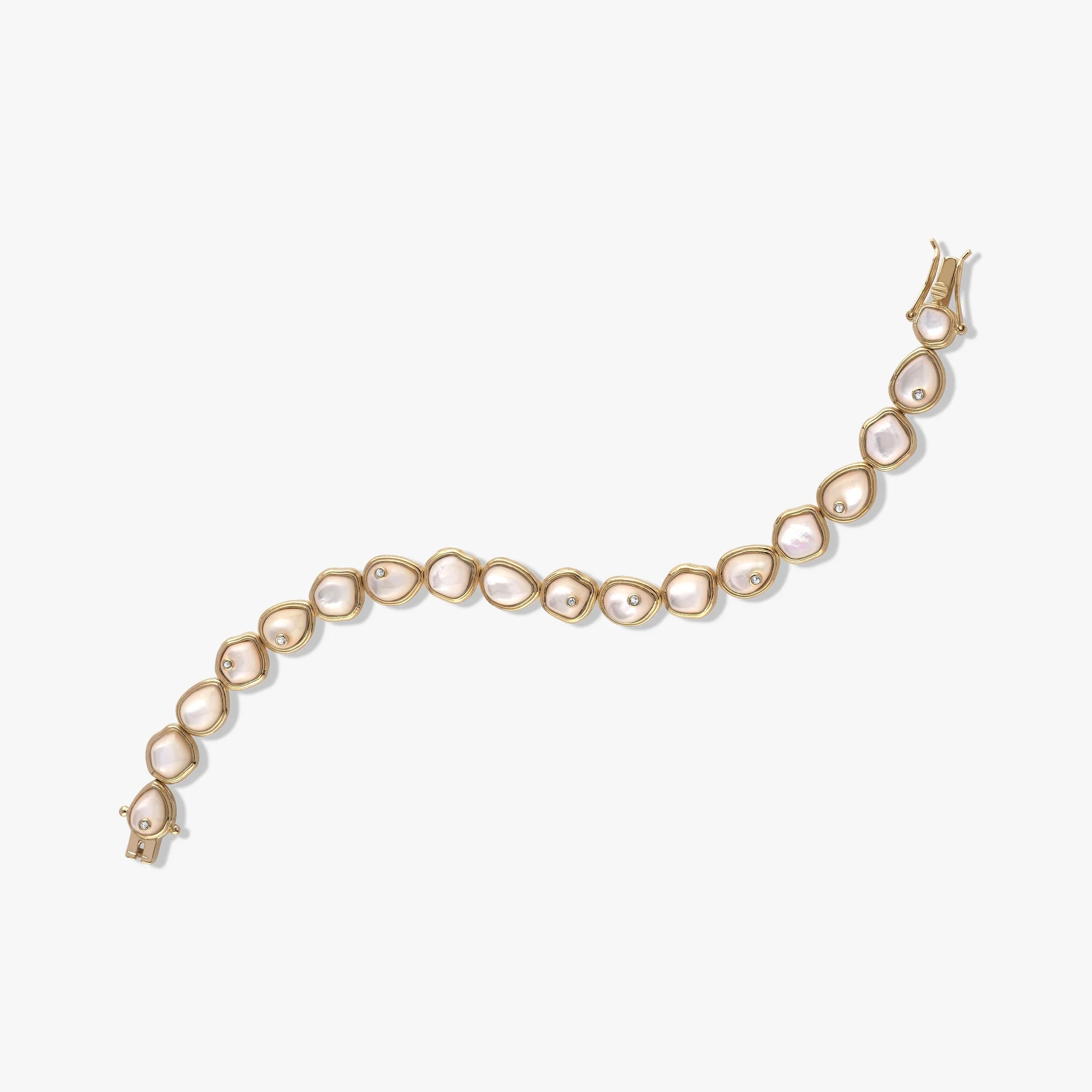 Awe Inspired Bracelets Organic Pearl Gemstone Tennis Bracelet