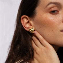 Awe Inspired Earrings Puffed Heart Studs