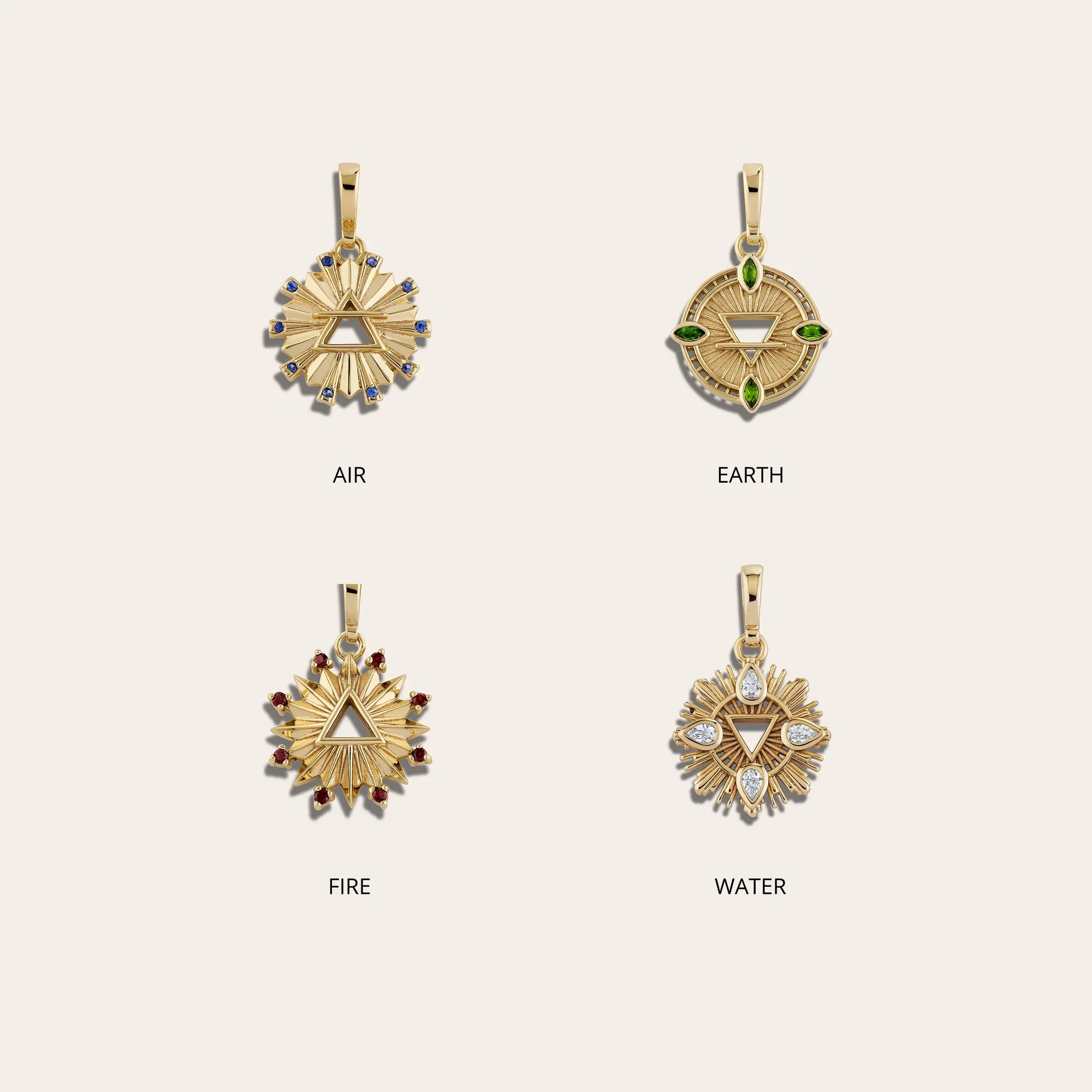 Awe Inspired Earrings Single Mini Element Charm Hoop