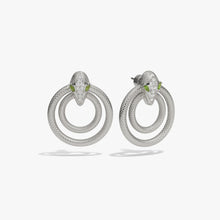 Awe Inspired Earrings Sterling Silver Snake Doorknocker Earrings