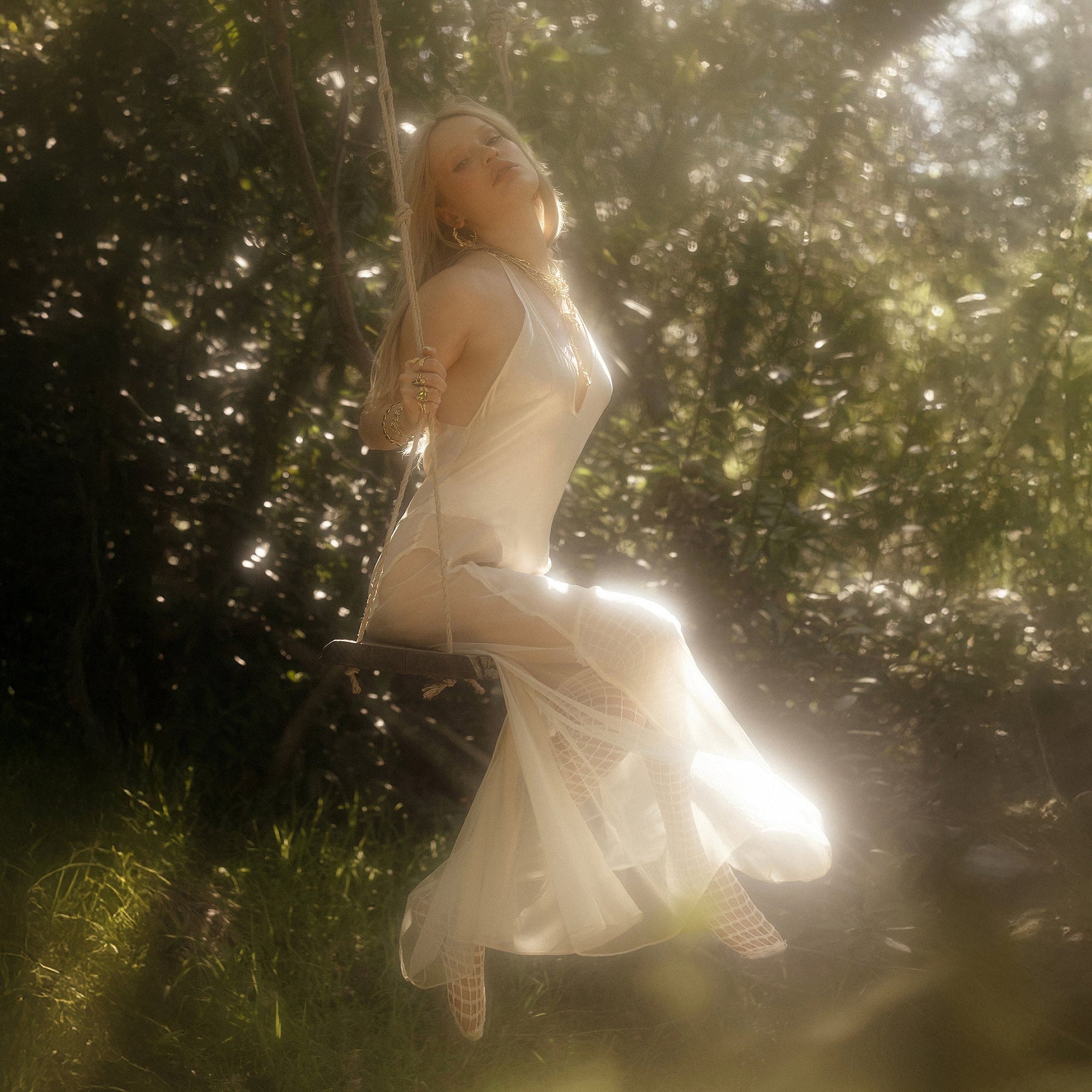 Awe Inspired Earrings White Topaz Orchid Studs