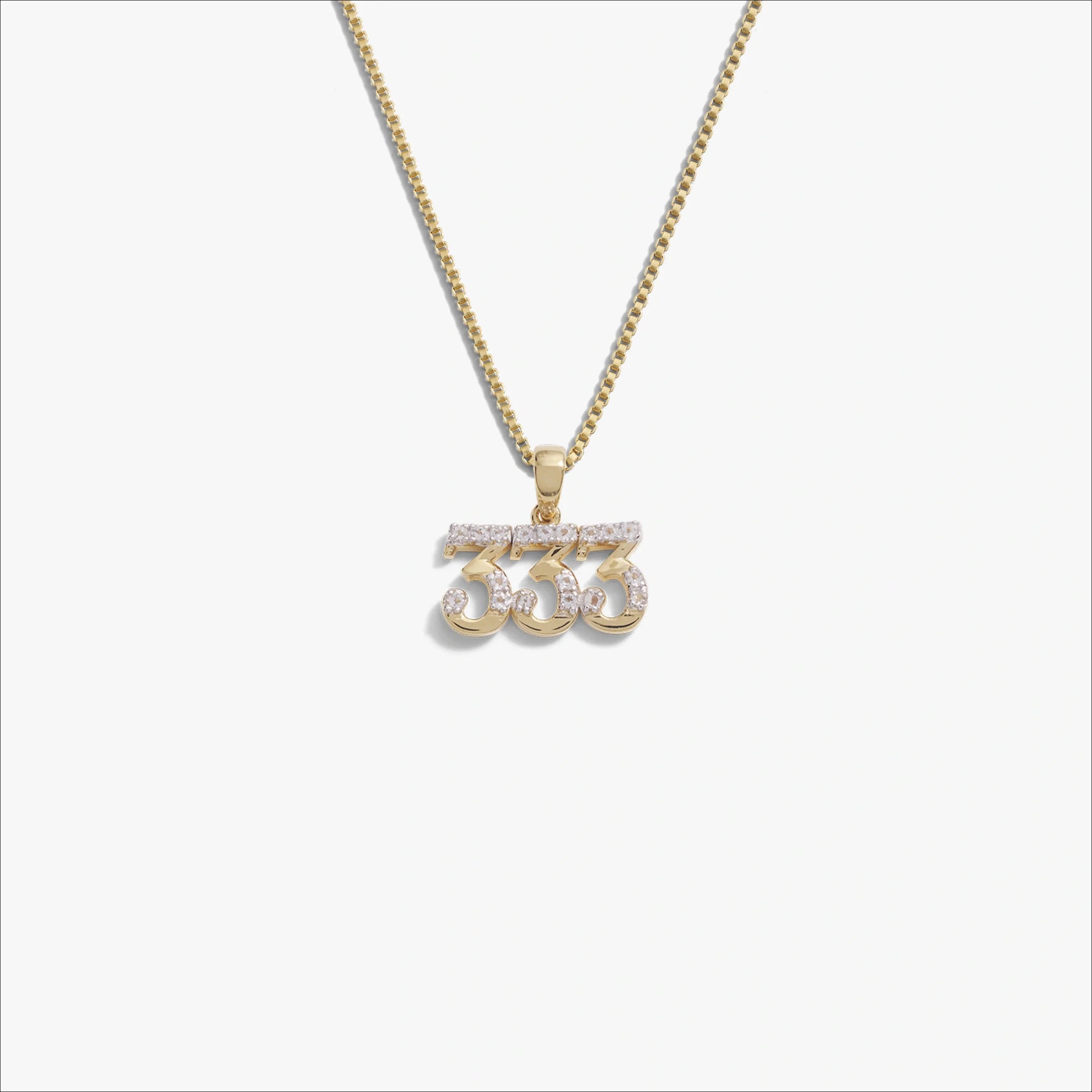 Awe Inspired Necklaces 14K Gold Vermeil / 333 / 16"-18" Angel Number Necklace