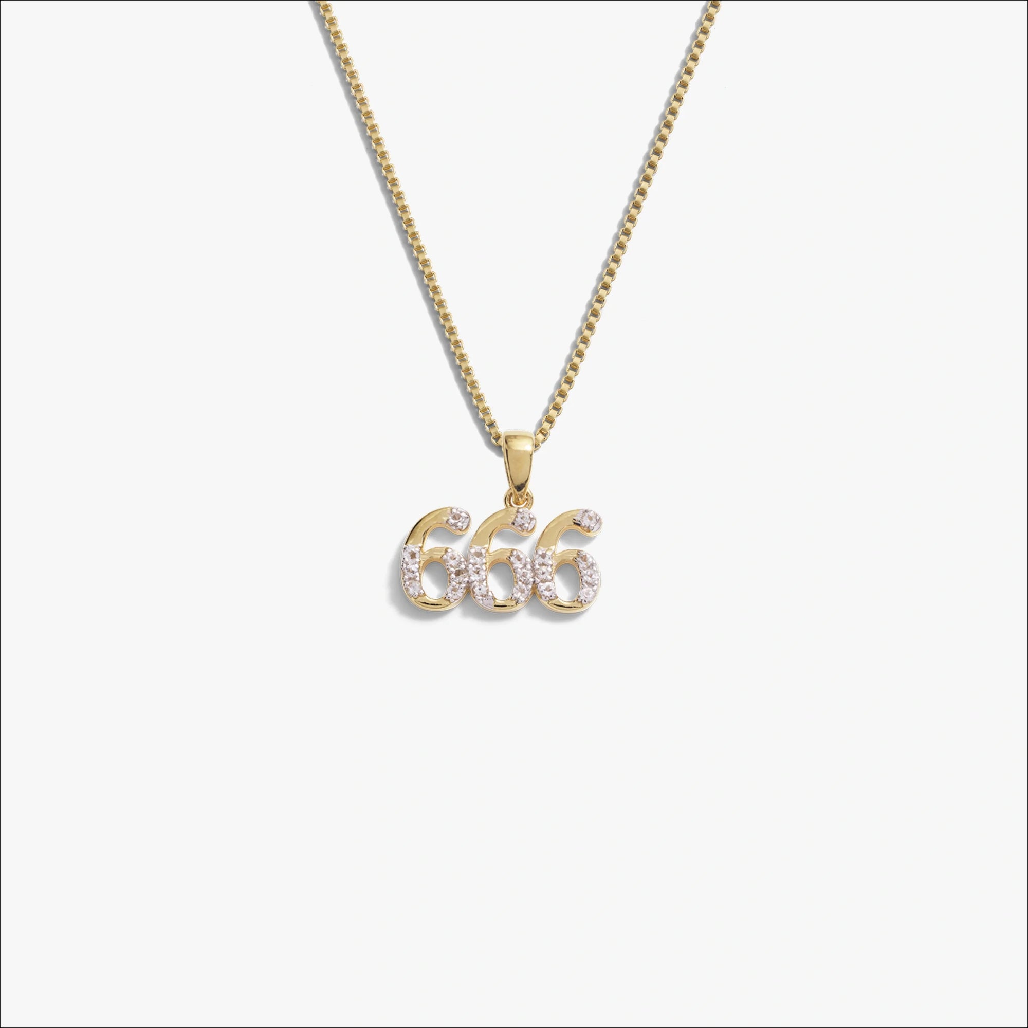 Awe Inspired Necklaces 14K Gold Vermeil / 666 / 16"-18" Angel Number Necklace