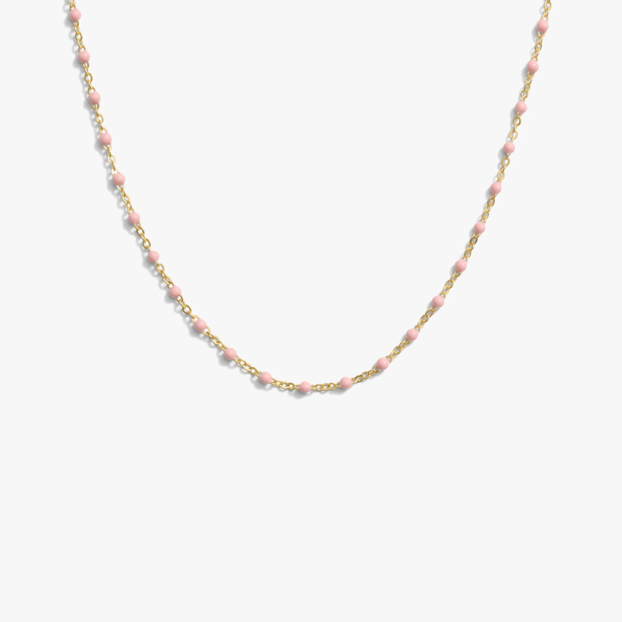 Awe Inspired Necklaces 14K Gold Vermeil / Blush / 18"-22" Pop Of Color Necklace