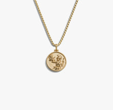 Awe Inspired Necklaces 14K Yellow Gold Vermeil / Athena / 16-18 Mini Goddess Coin Necklace