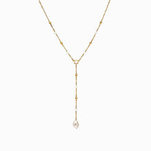 Awe Inspired Necklaces 14K Yellow Gold Vermeil Baroque Pearl Lariat Necklace