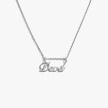 Awe Inspired Necklaces 925 Sterling Silver Devil Nameplate Necklace