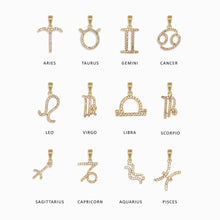 Awe Inspired Necklaces Gemstone Zodiac on Saturn Chain