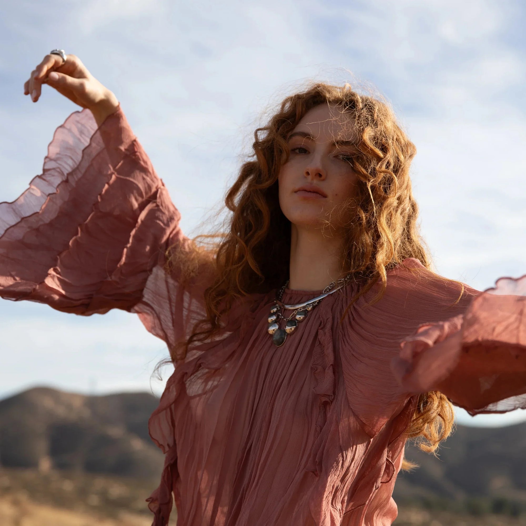 Awe Inspired Necklaces Labradorite Moon Phase Statement Necklace