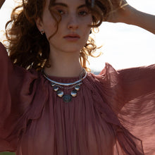 Awe Inspired Necklaces Labradorite Moon Phase Statement Necklace