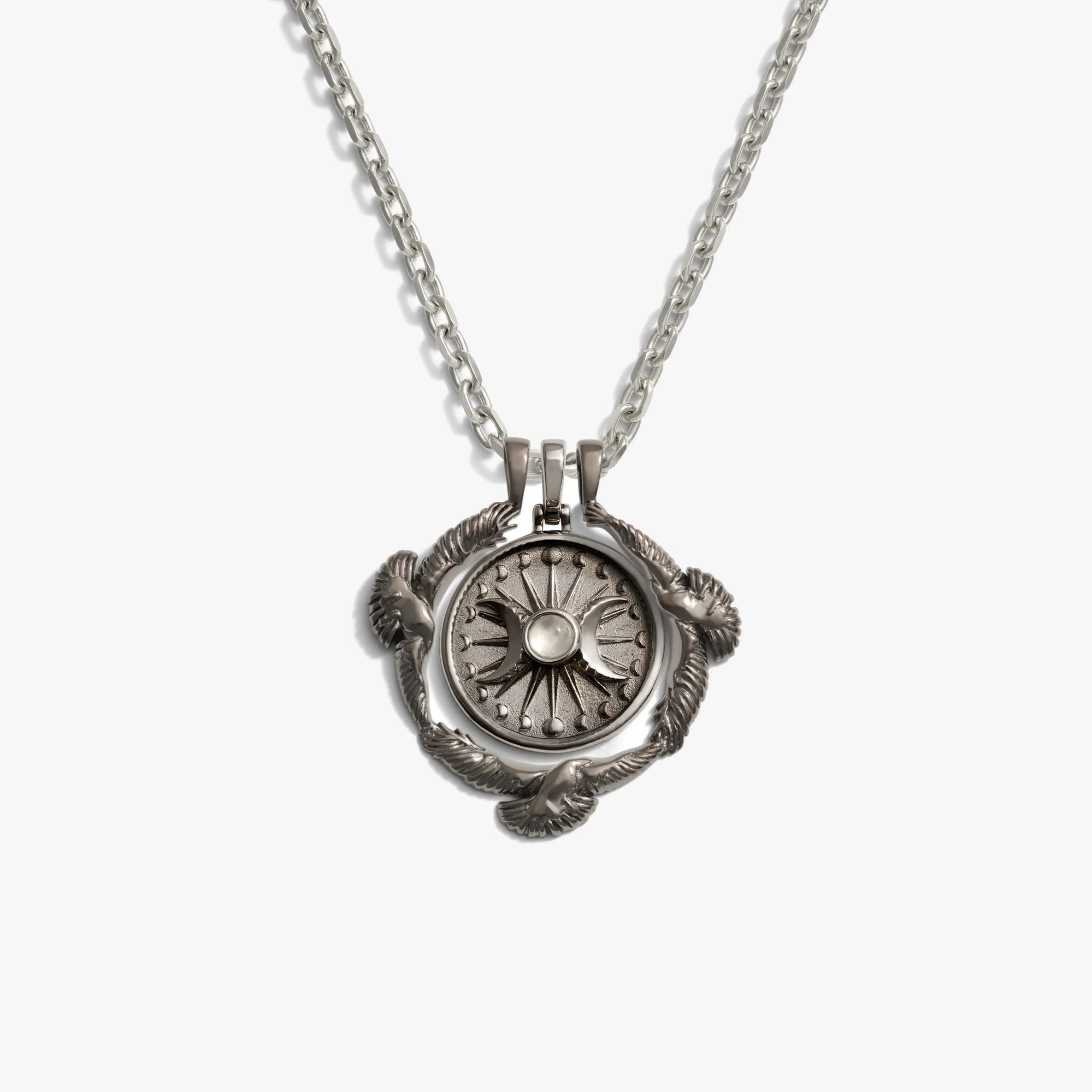 Awe Inspired Necklaces Oxidized 925 Sterling Silver Alanis Raven Necklace Set