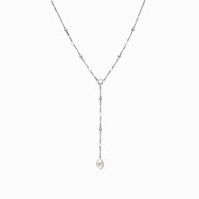 Awe Inspired Necklaces Sterling Silver Baroque Pearl Lariat Necklace
